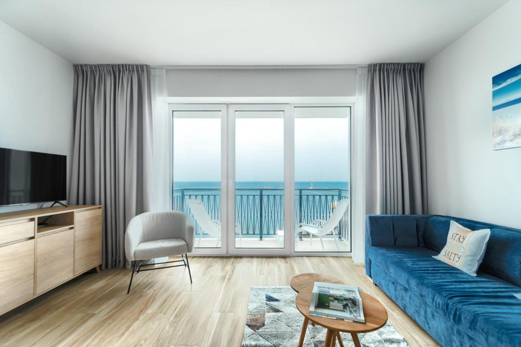 Apartamenty Marina Z Widokiem Na Morze Darlowko Dış mekan fotoğraf